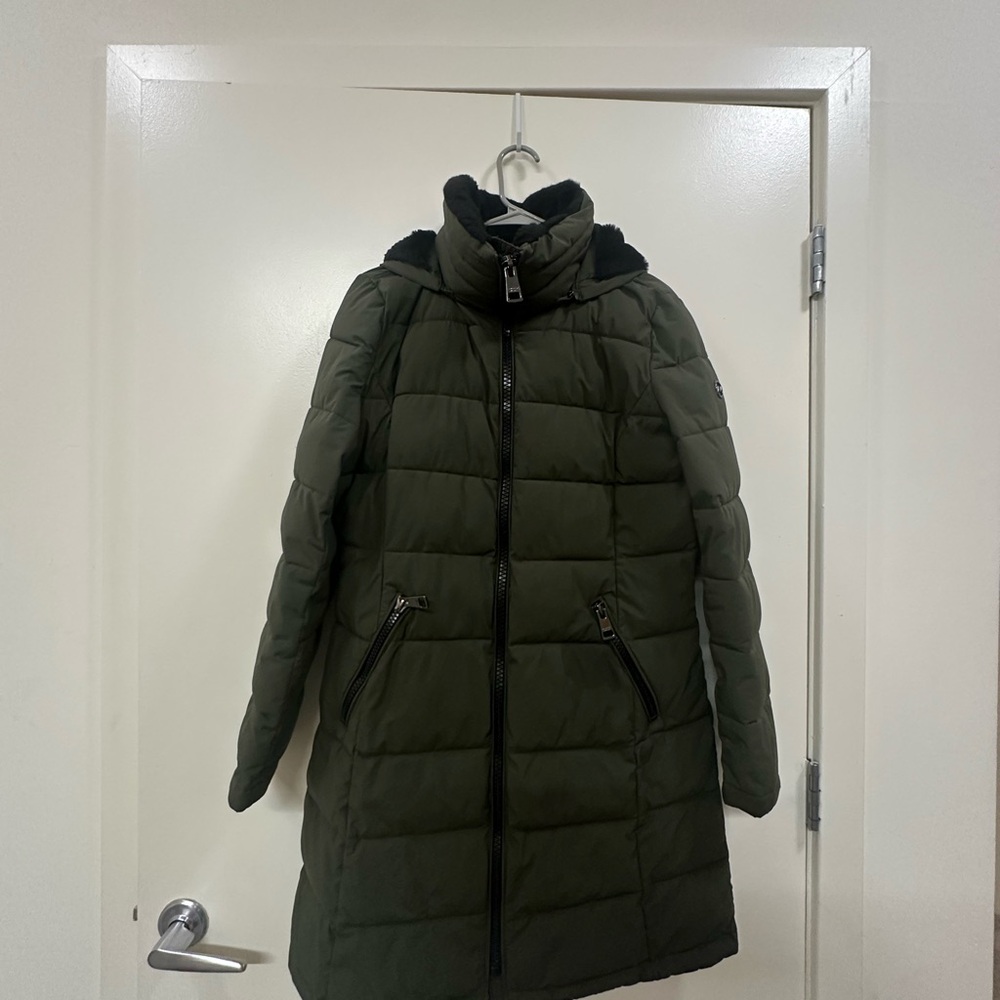 Andrew Marc Olive Green Puffer Coat